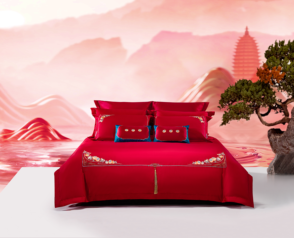 婚庆床品-完婚床上用品四件套图片_品牌_材质_面料_尺寸-1277星际电子家纺